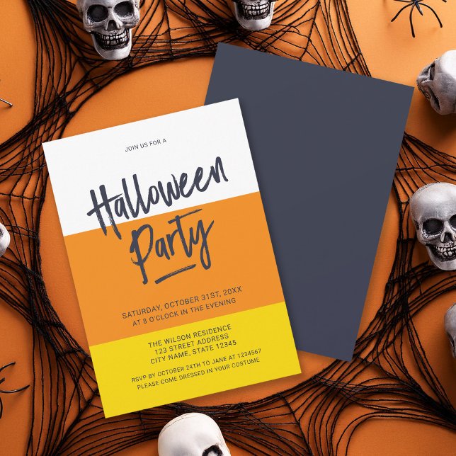 Invitación a la fiesta de Halloween de Candy Corn  (Subido por el creador)
