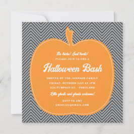 Invitación a la fiesta de Halloween de Chevron Pum