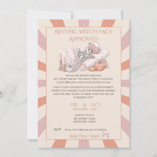 Invitación a la Fiesta de Halloween de Chic Skelet