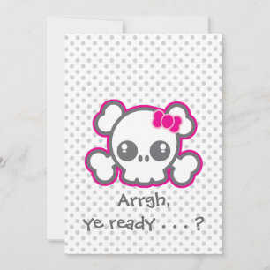 Invitación a la fiesta de Halloween de Cinta Rosa