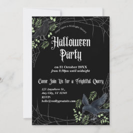 Invitación a la fiesta de Halloween de Cuervo en N