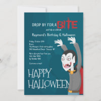 Invitación a la Fiesta de Halloween de Drácula