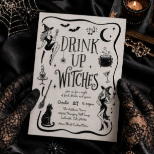 Invitación a la fiesta de Halloween de Drink Up, W