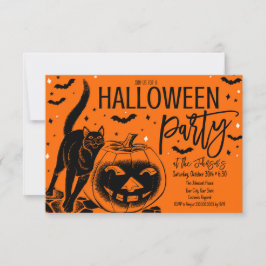 Invitación a la fiesta de Halloween de época