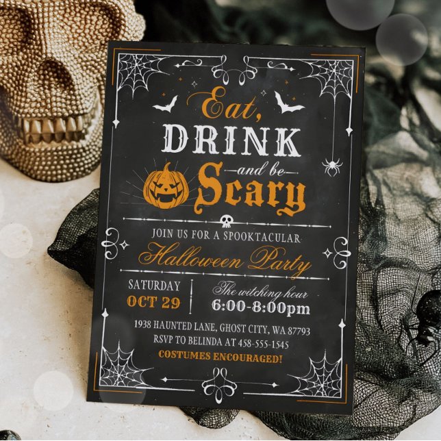 Invitación a la fiesta de Halloween de época (Subido por el creador)