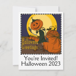 Invitación a la fiesta de Halloween de época