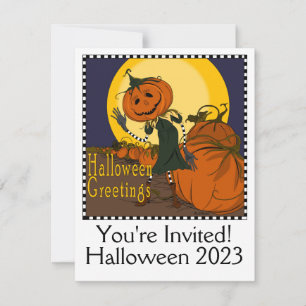 Invitación a la fiesta de Halloween de época