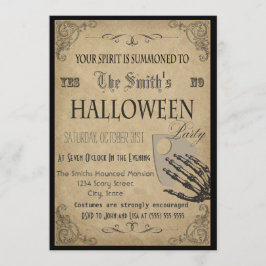 Invitación a la fiesta de Halloween de Espíritus