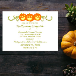 Invitación a la fiesta de Halloween de feliz calab