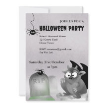 Invitación a la fiesta de Halloween de Gargoyle