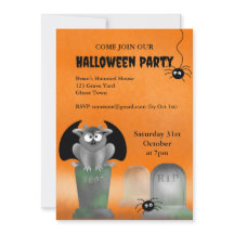 Invitación a la fiesta de Halloween de Gargoyle