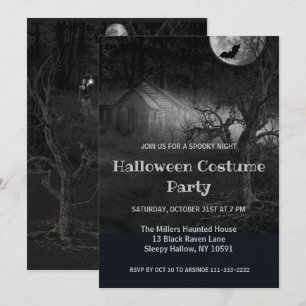 Invitación a la fiesta de Halloween de Ghostly For