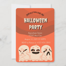 Invitación a la fiesta de Halloween de Ghosts