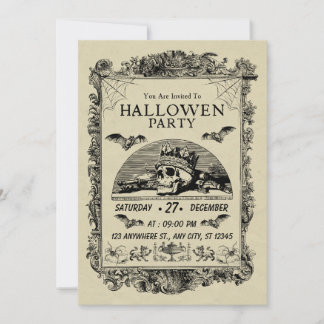 Invitación a la Fiesta de Halloween de Gothmas — O
