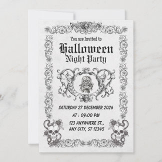 Invitación a la Fiesta de Halloween de Gothmas Osc