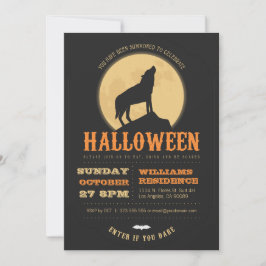 Invitación a la fiesta de Halloween de Howling Wol
