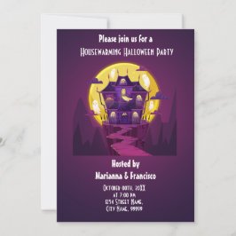 Invitación a la fiesta de Halloween de inauguració