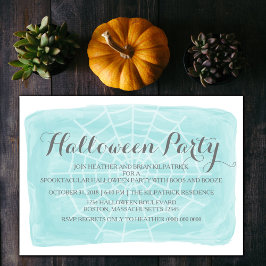 Invitación a la fiesta de Halloween de la Araña ac
