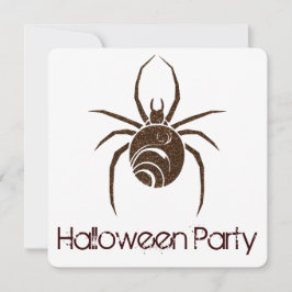 Invitación a la fiesta de Halloween de la araña ma