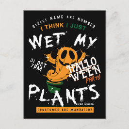 Invitación a la fiesta de Halloween de la calabaza