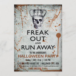 Invitación a la fiesta de Halloween de la Calavera