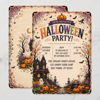 🎃👻 Invitación a la Fiesta de Halloween de la Cas
