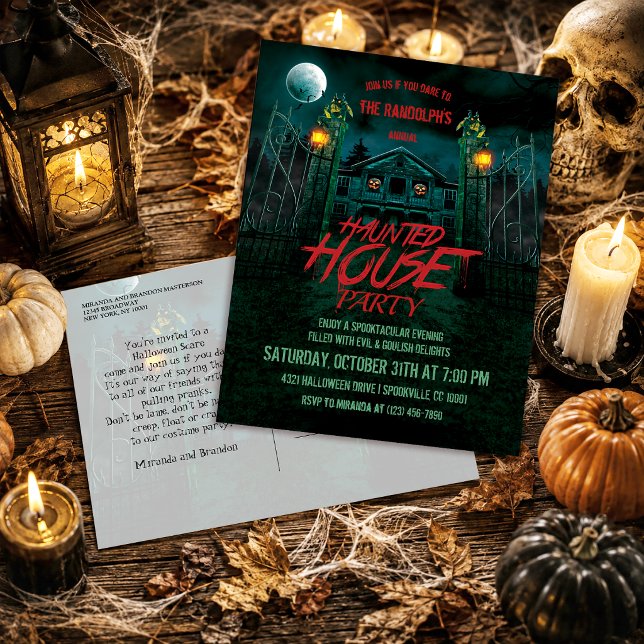 Invitación a la fiesta de Halloween de la casa emb (Subido por el creador)