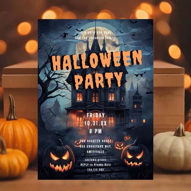 Invitación a la fiesta de Halloween de la casa vic (Subido por el creador)
