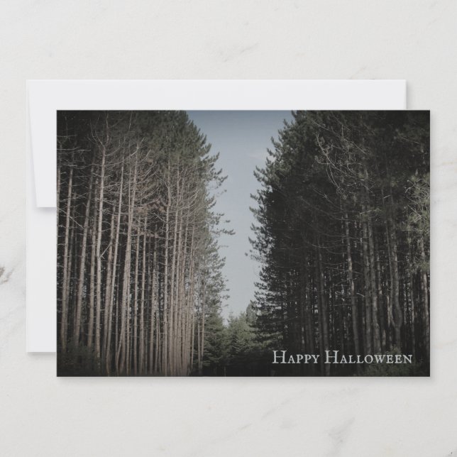 Invitación a la fiesta de Halloween de la época de (Anverso)