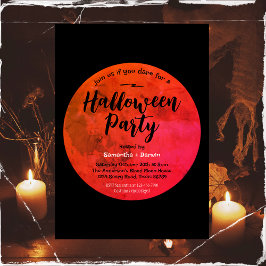 Invitación a la fiesta de Halloween de la luna de
