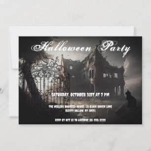 Invitación a la fiesta de Halloween de la Mansión
