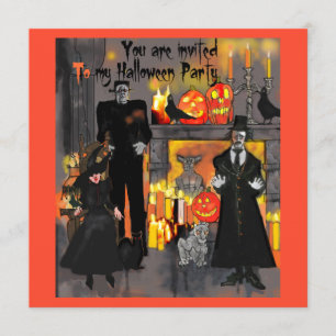 Invitación a la fiesta de Halloween de la Mansión 
