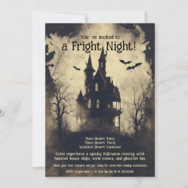 Invitación a la fiesta de Halloween de la noche de