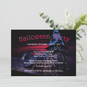 Invitación a la fiesta de Halloween de la Noche de