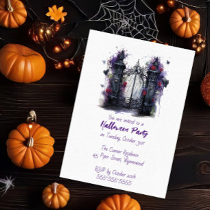 Invitación a la fiesta de Halloween de la Puerta E