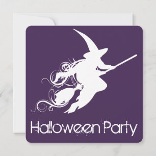 Invitación a la fiesta de Halloween de la silueta
