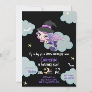 Invitación a la fiesta de Halloween de la sirena