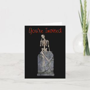 Invitación a la fiesta de Halloween de la tumba de