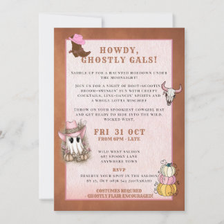 Invitación a la fiesta de halloween de las vacas
