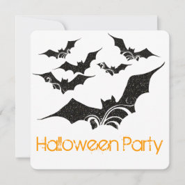 Invitación a la fiesta de Halloween de los Bats Fl