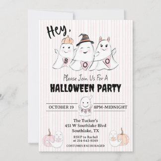 Invitación a la fiesta de Halloween de los Boos fa