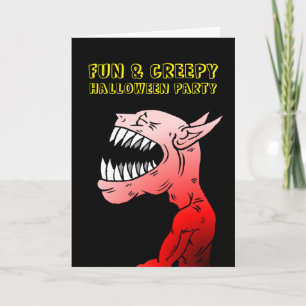 Invitación a la fiesta de Halloween de los demonio