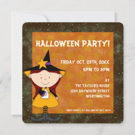 Invitación a la fiesta de Halloween de los niños