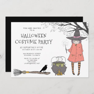 Invitación a la fiesta de Halloween de los niños