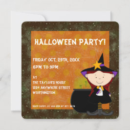 Invitación a la fiesta de Halloween de los niños d