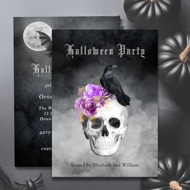 Invitación a la fiesta de Halloween de los Rosas d (Subido por el creador)