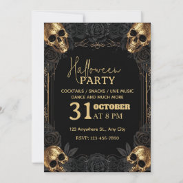 Invitación a la fiesta de Halloween de lujo - Edit