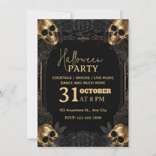 Invitación a la fiesta de Halloween de lujo - Edit