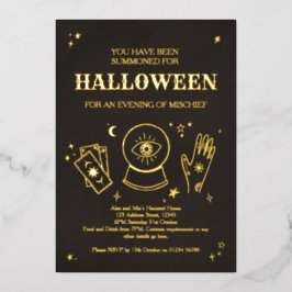 Invitación a la fiesta de Halloween de Palmistry W