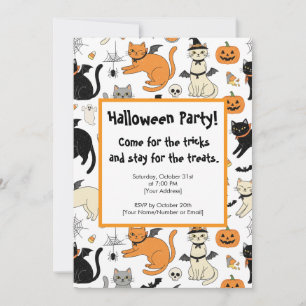 Invitación a la fiesta de Halloween de Personaliza